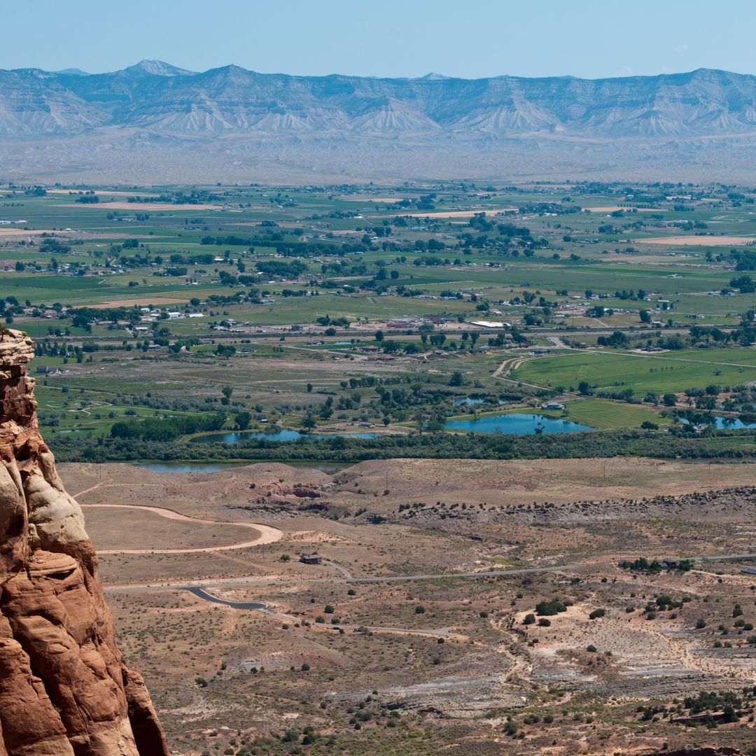 Grand Junction seen from Colorado National Monument