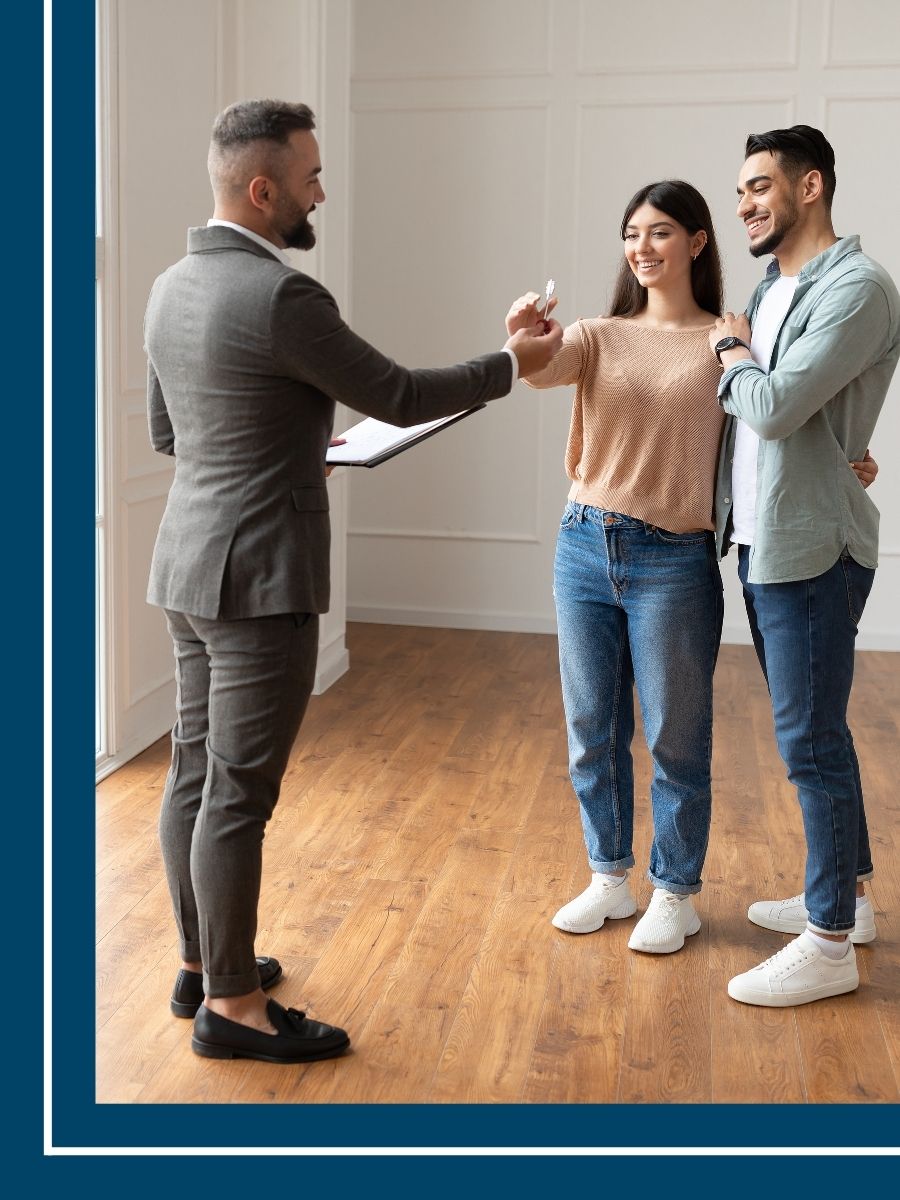 real estate agent closing a deal