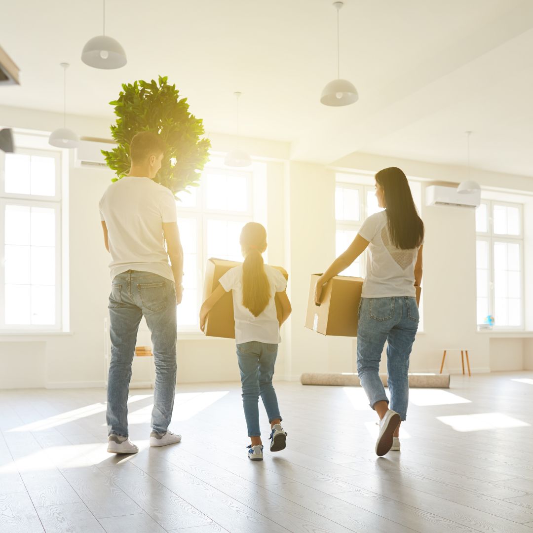 family moving into home