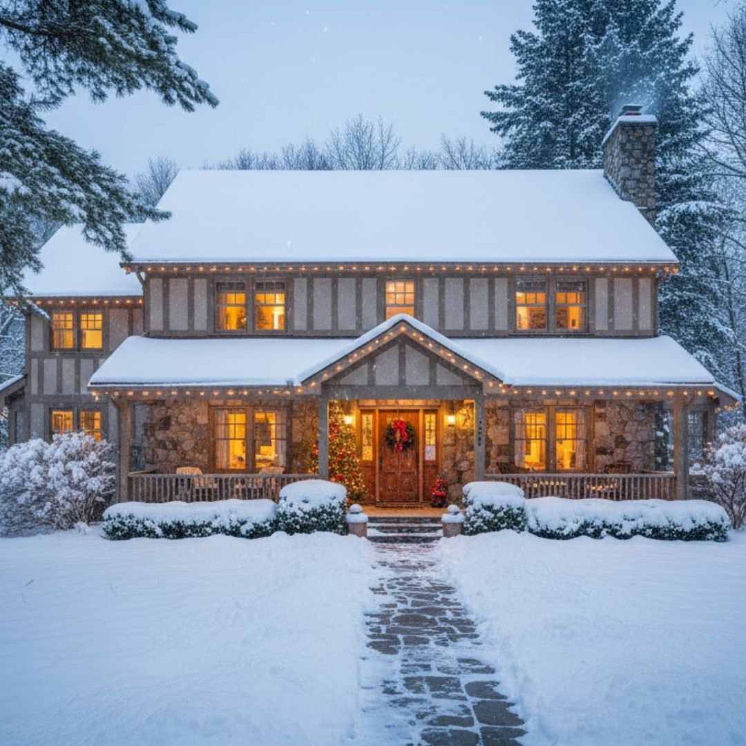 home after snow